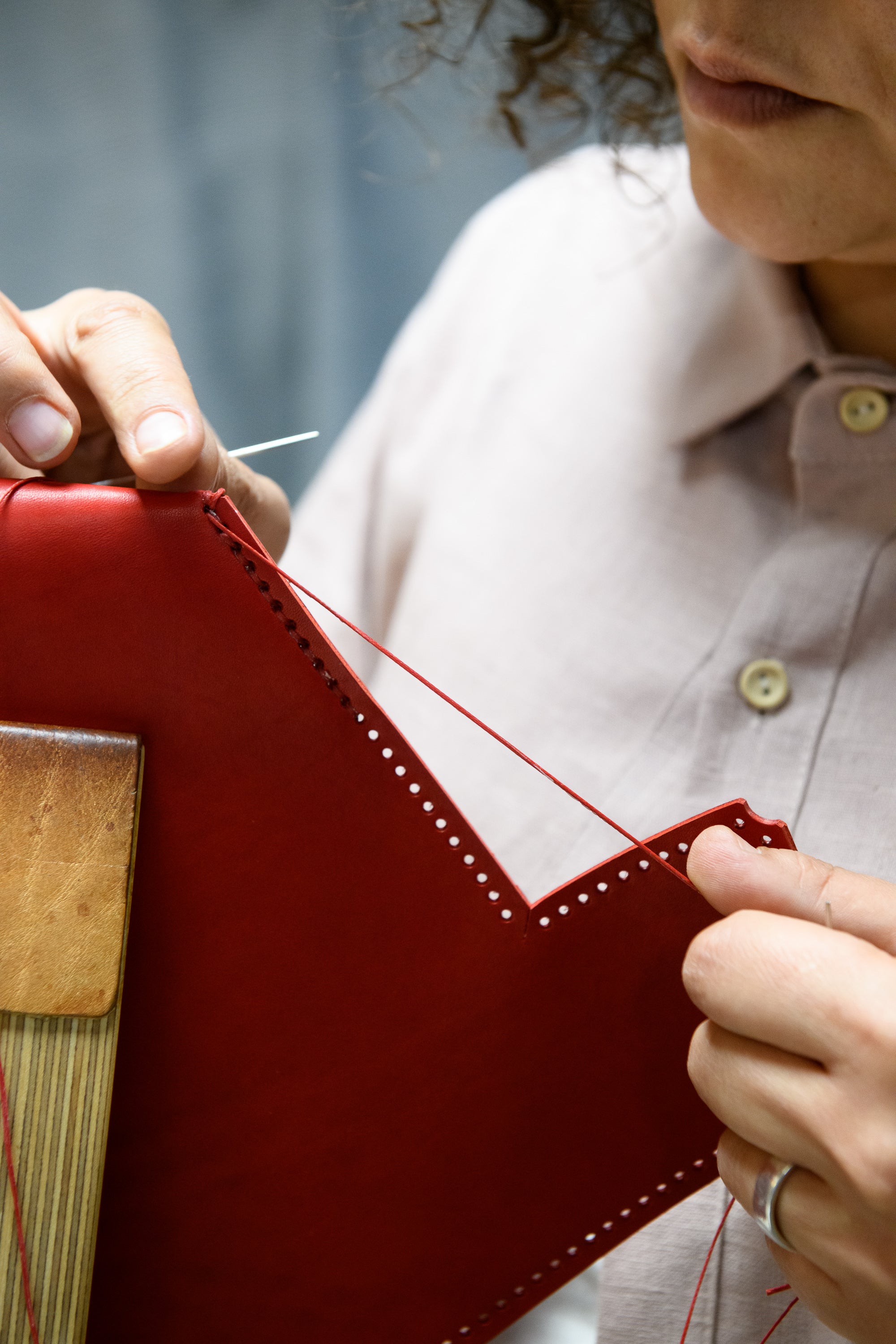 artisan maroquinerie maître artisane d'art Valérie TROUSLARD Faméthic