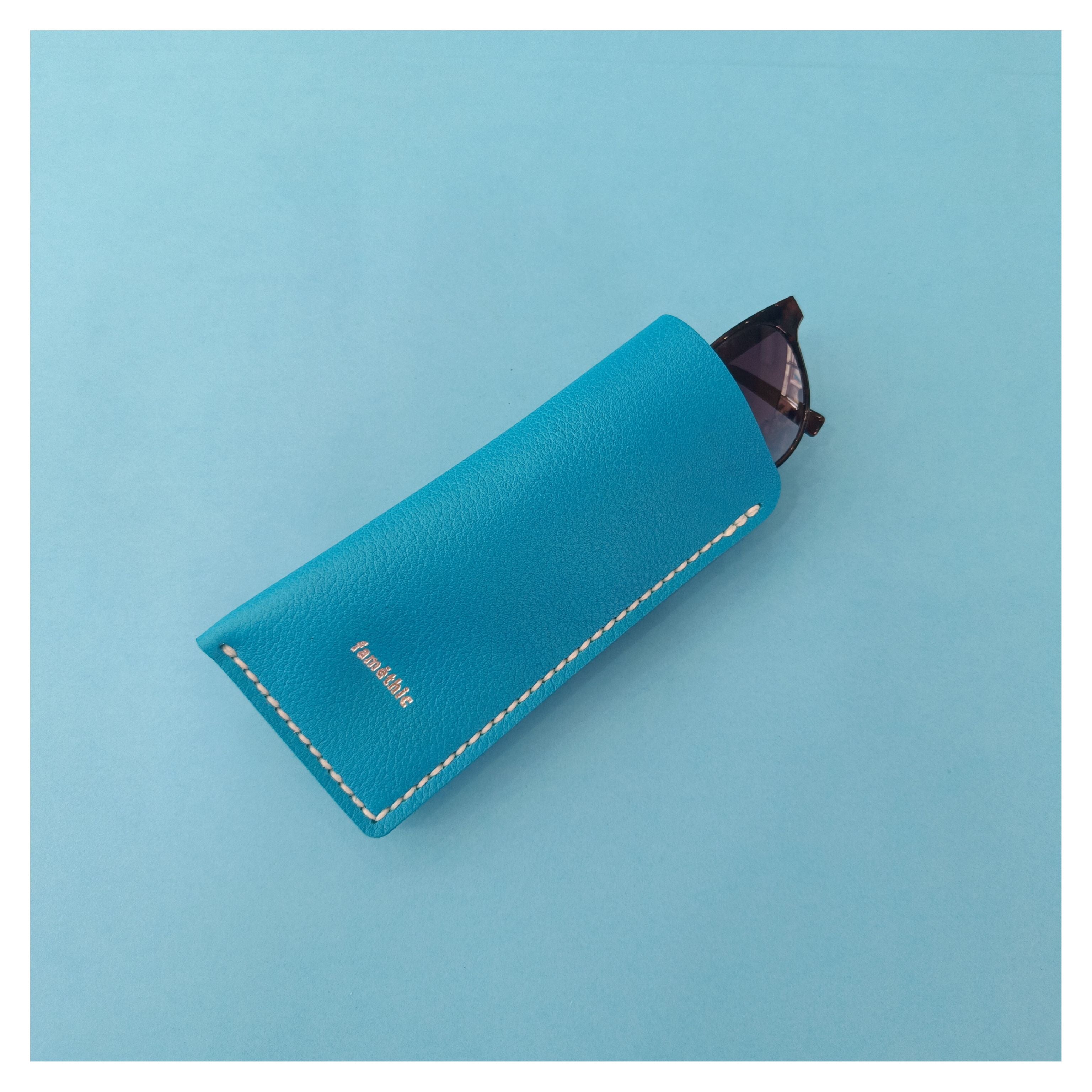 sac petit valériane collection marseille h2o maroquinerie cuir turquoise