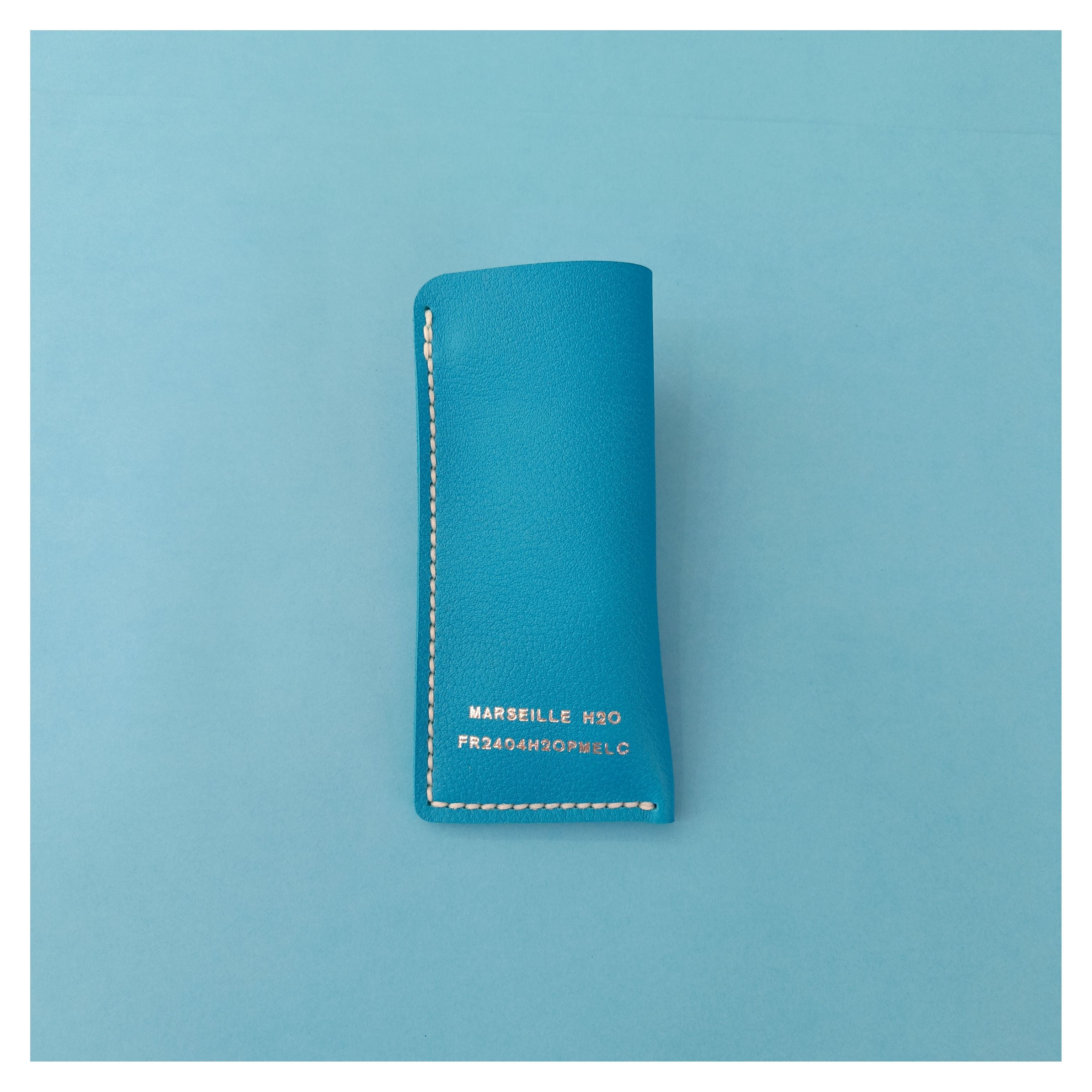 sac petit valériane collection marseille h2o maroquinerie cuir turquoise