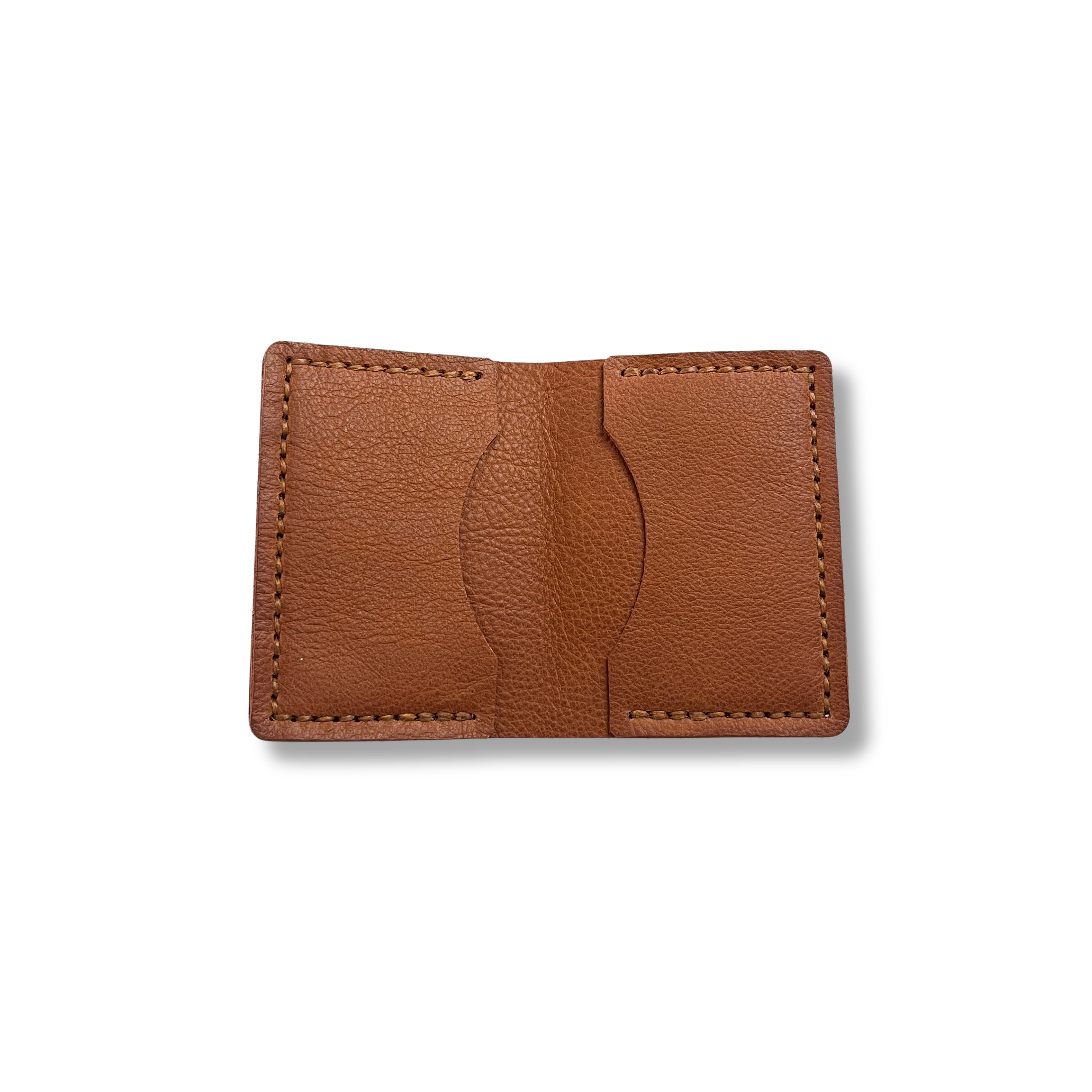 protège passeport et porte carte en cuir marron et cognac maroquinerie française faméthic