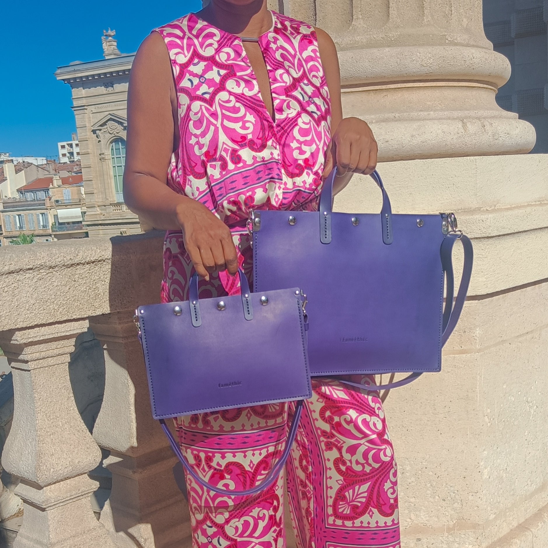 porte document maroquinerie artisanal éthique famethic artisan maroquinier cuir atelier responsable écoresponsable rouge