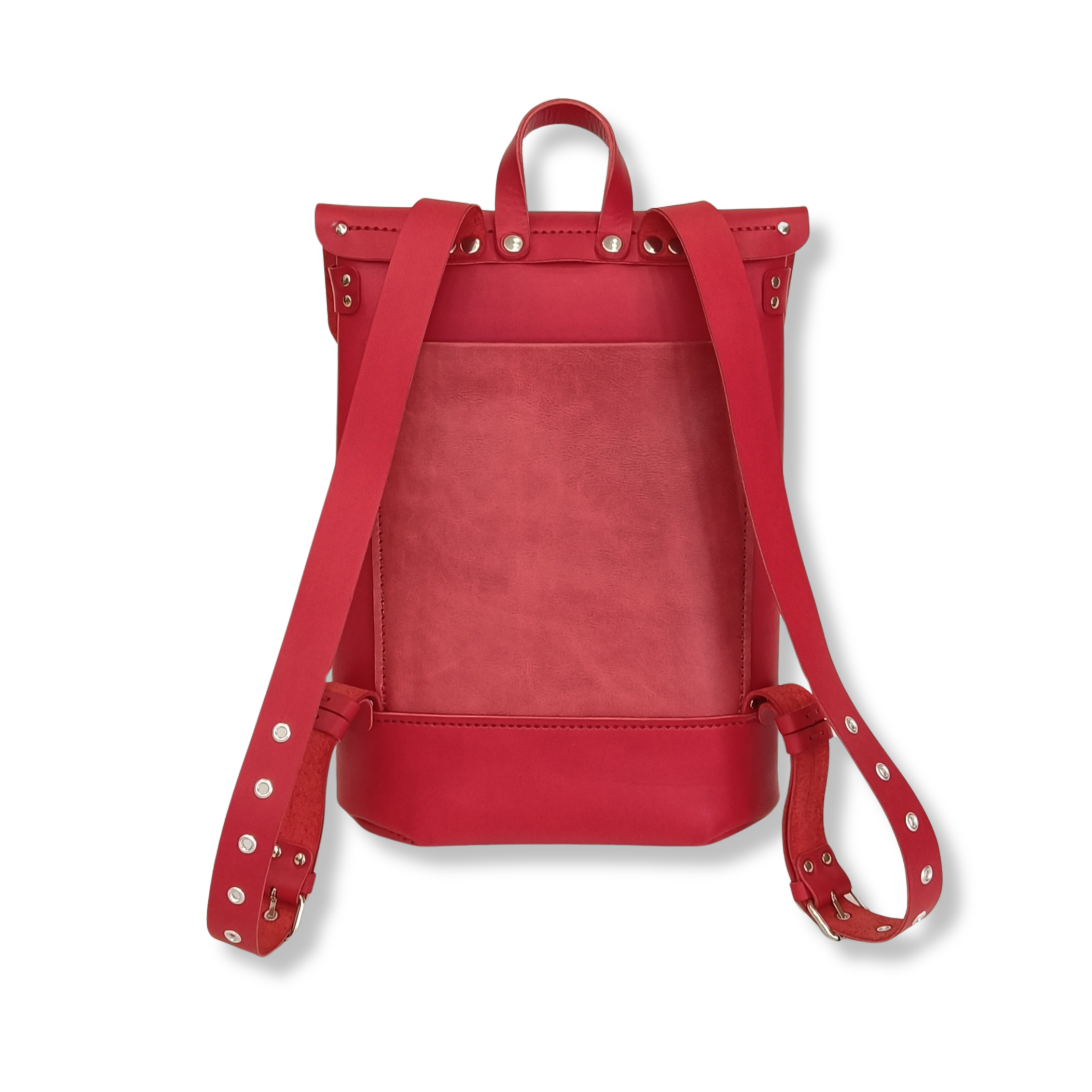 sac à dos de ville élégant femme cuir artisanal made in france tannage végétal faméthic petit mauve rouge bordeaux