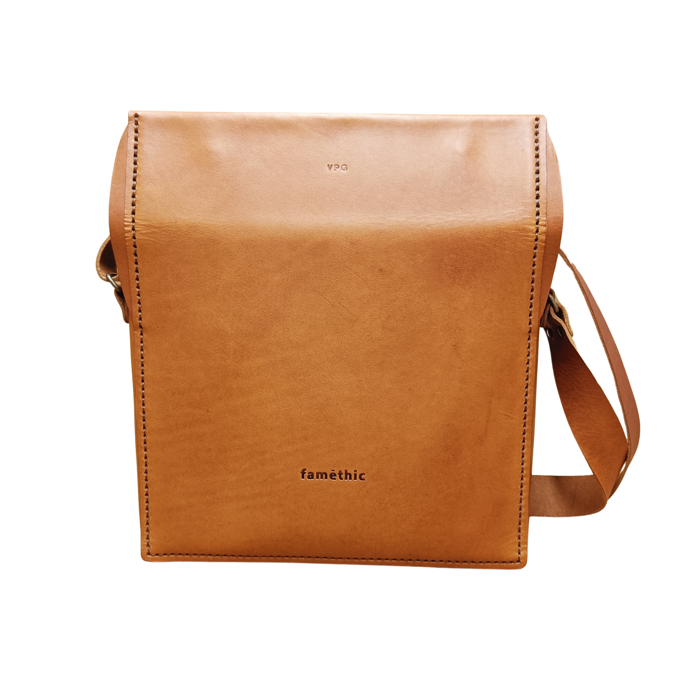 sacoche en cuir homme faméthic maroquinerie fabriqué en france