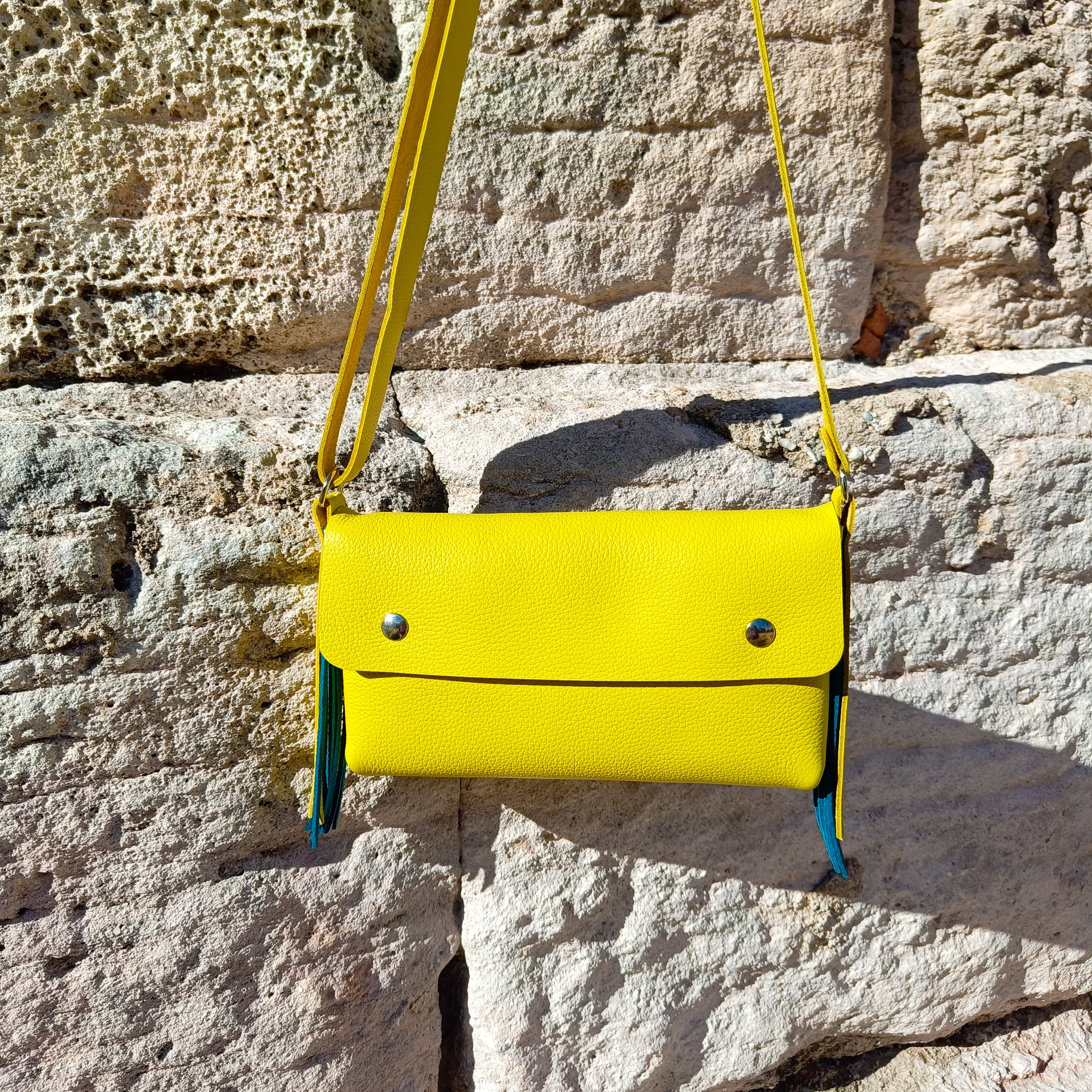 Anthyllis Sac Jaune Citron Collection Capsule Europe Maroquinerie Faméthic Cuir