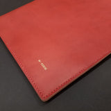 protège carnet cahier cuir sur mesure personnalisable cadeau note écriture dessin élastique maroquinerie artisanale faméthic français marseille inscription personnalisée