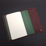 protège carnet cahier cuir sur mesure personnalisable cadeau note écriture dessin élastique maroquinerie artisanale faméthic français marseille inscription personnalisée