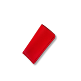 étui à lunettes en cuir rouge corail maroquinerie française