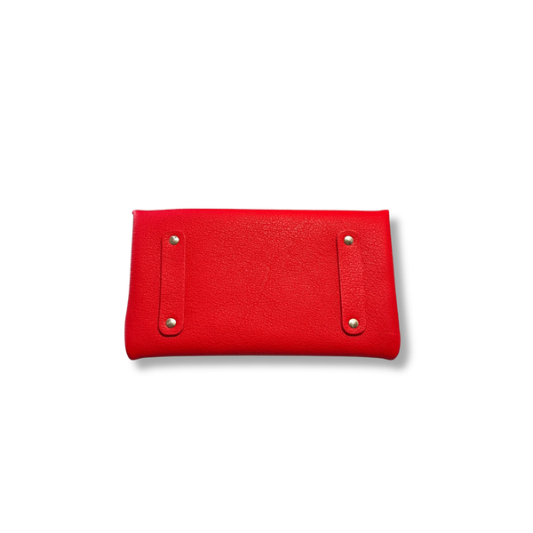 pochette chéquier téléphone avec passants ceinture en cuir maroquinerie française