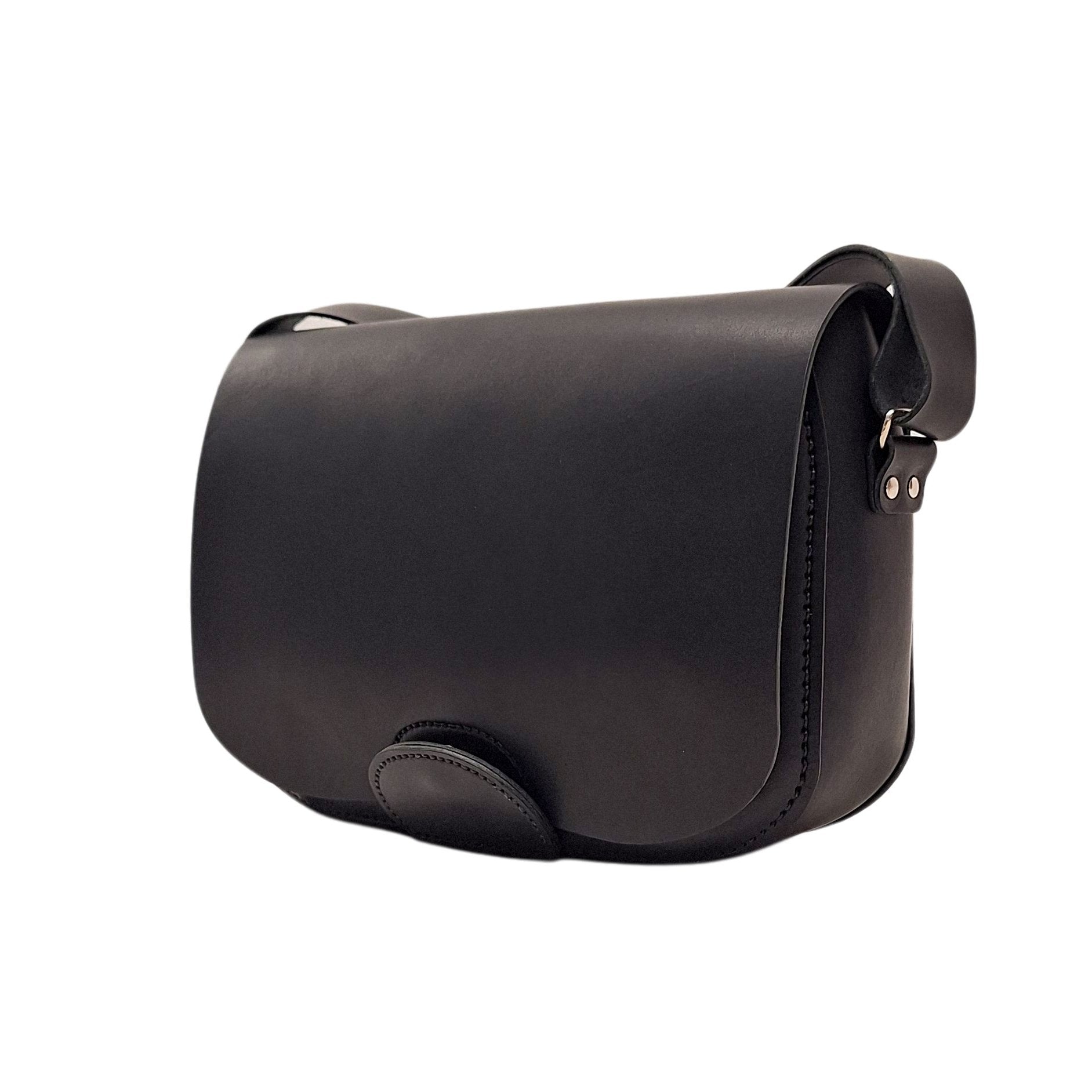 sac à main en cuir fabrication française de créateur faméthic marque éthique cuir noir