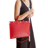 porte document maroquinerie artisanal éthique famethic artisan maroquinier cuir atelier responsable écoresponsable rouge