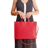 porte document maroquinerie artisanal éthique famethic artisan maroquinier cuir atelier responsable écoresponsable rouge