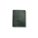 porte carte en cuir vert maroquinerie française faméthic