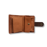 portefeuille en cuir complet de format poche maroquinerie française