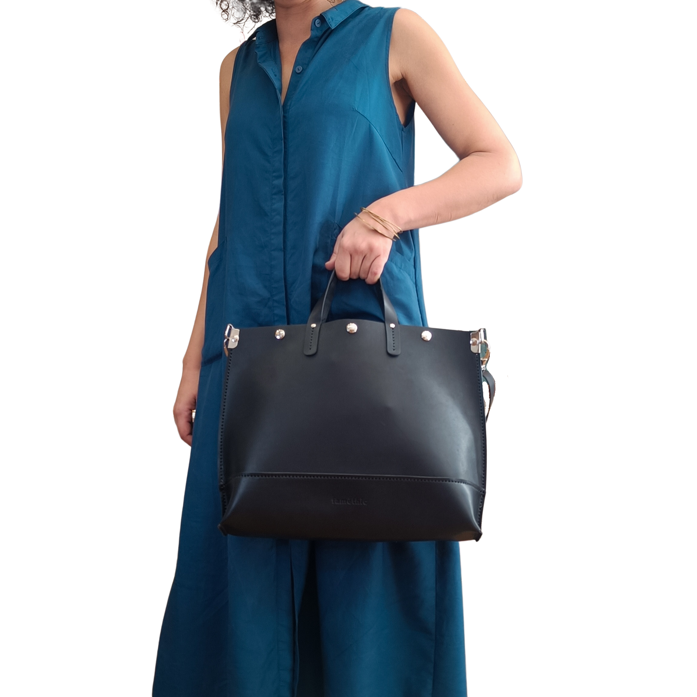 sac de travail en cuir made in france cartable en cuir sac week-end en cuir maroquinerie faméthic noir