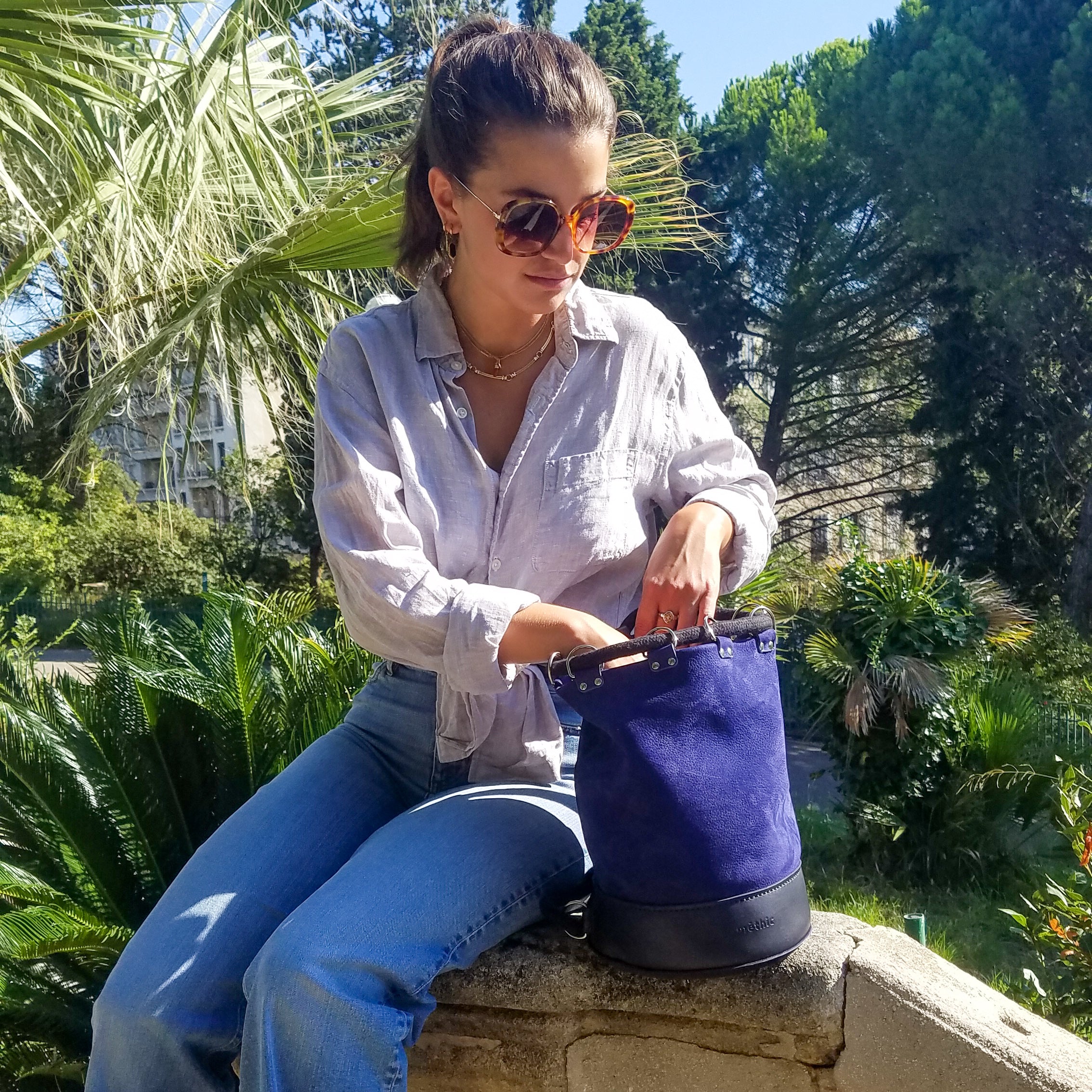 sac à dos sac seau cuir véritable original artisanal sacs bufflon tourillon faméthic famethic créateur marseille 