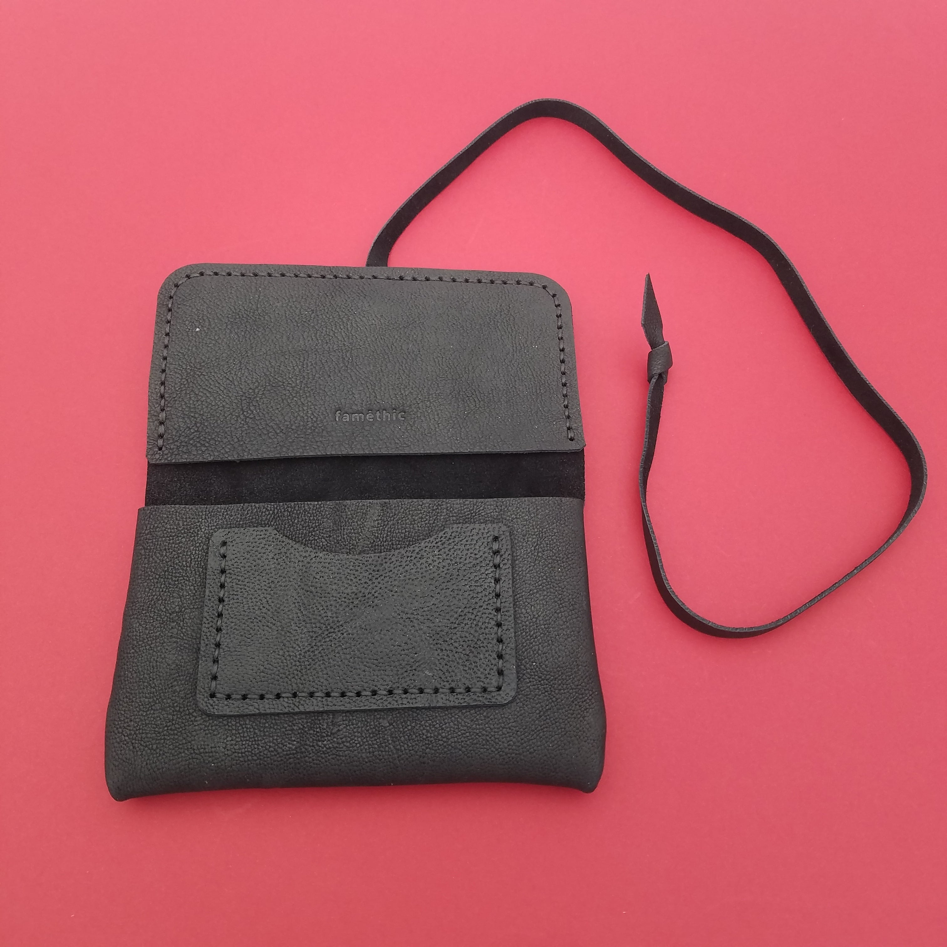 faméthic famethic cuir français maroquinerie éthique artisanale blague à tabac bruyère pochette