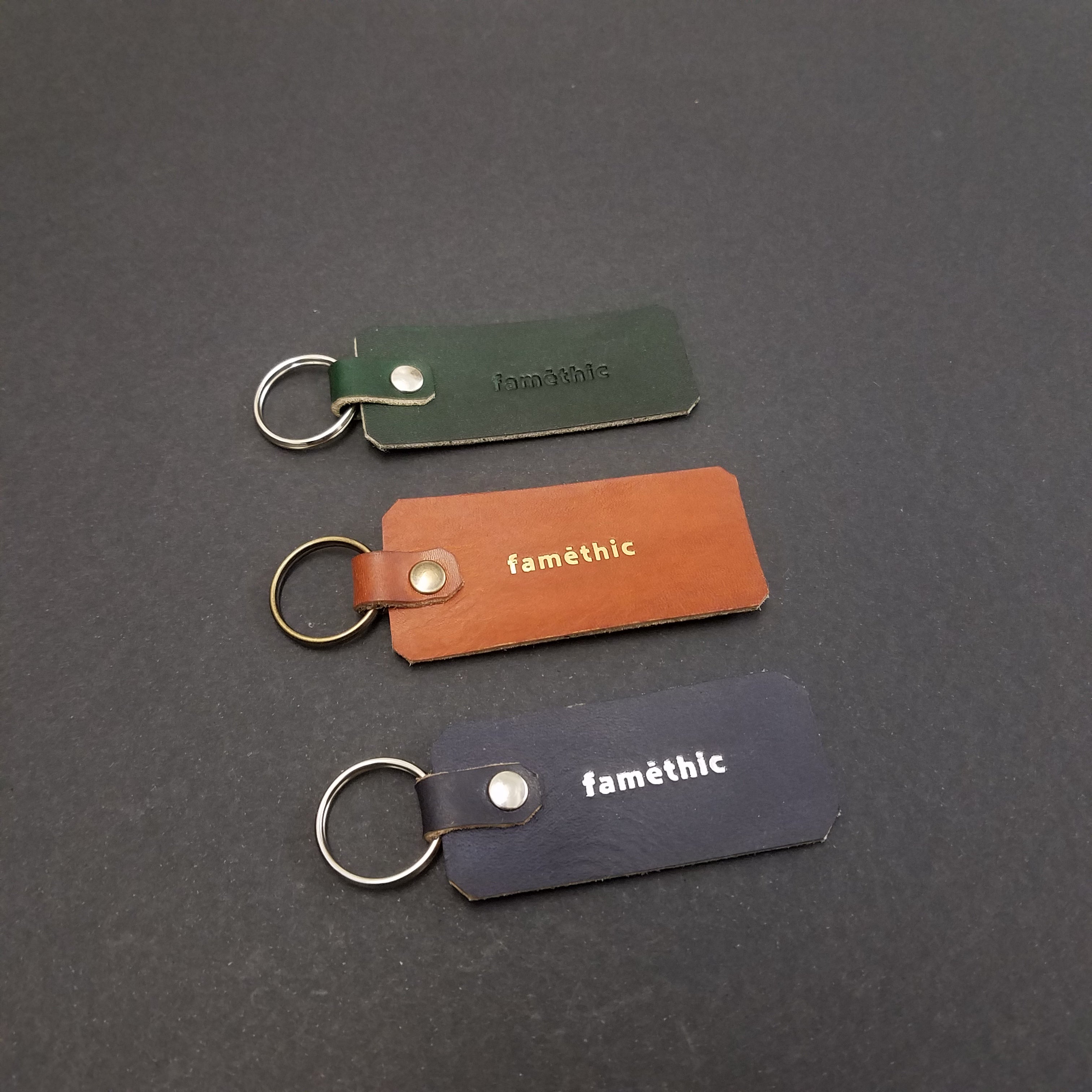 Porte-clefs attache clé rallonge cuir mousqueton personnalisable maroquinerie recyclé upcyclé responsable éco-responsable éthique française artisan marseille