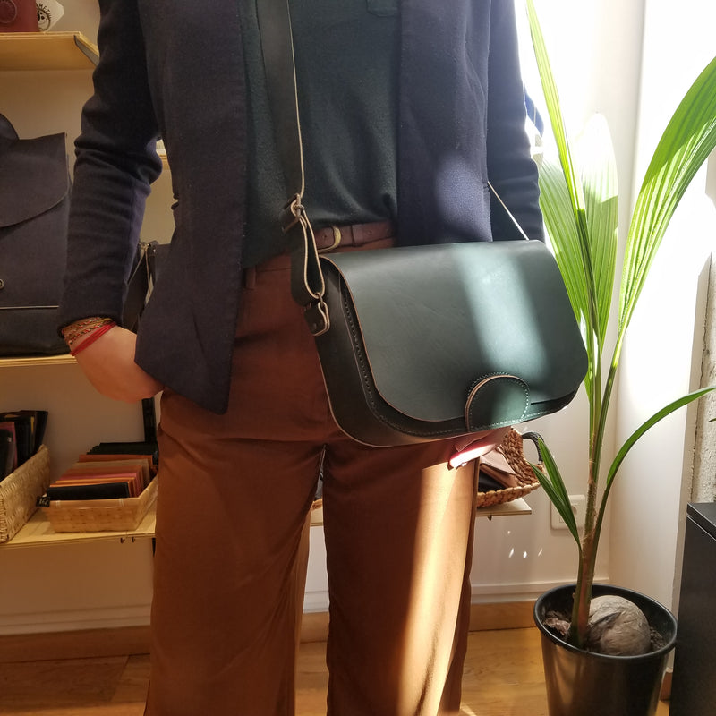 Centaurée Sac en cuir véritable Faméthic - Main Image